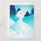 Winter Bevroren verjaardagsuitnodiging Kaart (Achterkant)