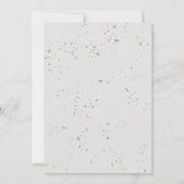 Winter Bewaar de datum Kaart vergulde Waterverf Bl (Achterkant)