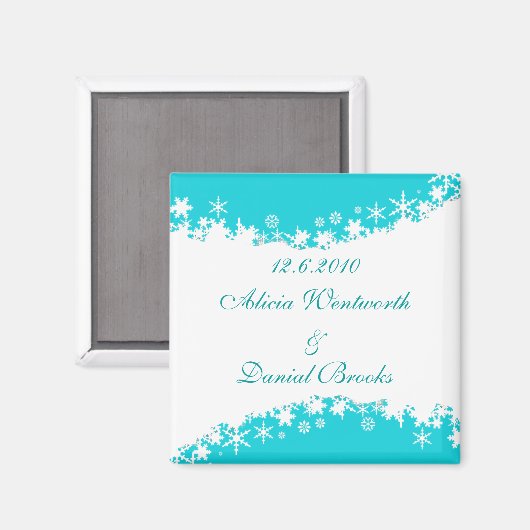 Winter Bewaar de datummagneet Magneet (Voorkant / Achterkant)