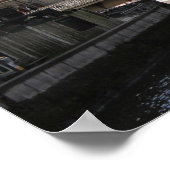 Winter bij de Kornlei in Gent, België Poster (Hoek)