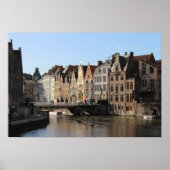 Winter bij de Kornlei in Gent, België Poster (Voorkant)