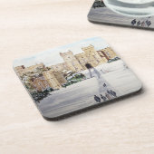 Winter bij het kasteel van Windsor door Farida Gre Bier Onderzetter (Linkerzijde)