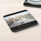 Winter bij het kasteel van Windsor door Farida Gre Bier Onderzetter (Linkerzijde)