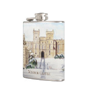 Winter bij het kasteel van Windsor door Farida Gre Heupfles (Links)