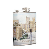 Winter bij het kasteel van Windsor door Farida Gre Heupfles (Rechts)