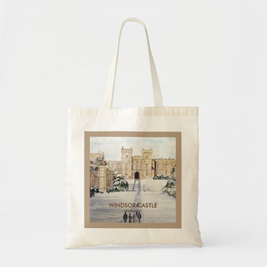 Winter bij het kasteel van Windsor door Farida Gre Tote Bag (Voorkant)