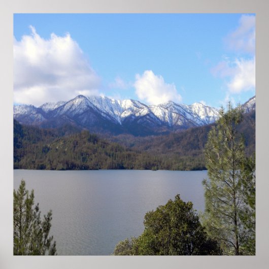 Winter bij het Whiskeytown Lake... Poster (Voorkant)