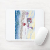 winter bij Nubble LIghthouse in Maine Muismat (Met muis)