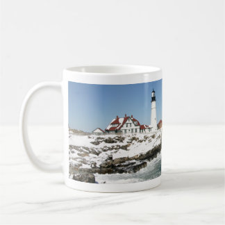 Winter bij Portland Head Light Koffiemok