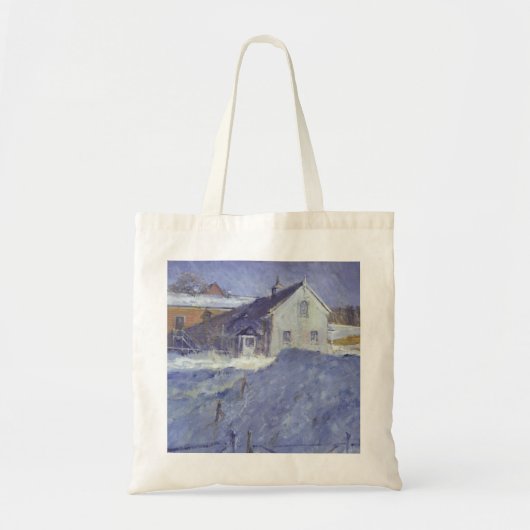 Winter bij Silver Lodge Tote Bag (Voorkant)