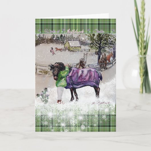 Winter bij Thistlebrook Blank Binnen (Voorkant)