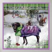 Winter bij Thistlebrook Stables Poster (Voorkant)