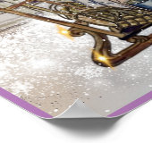 Winter bij Thistlebrook Stables Poster (Hoek)