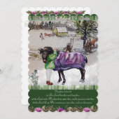 Winter bij Thistlebrook Stables Schrift Vakantie Feestdagenkaart (Voorkant / Achterkant)