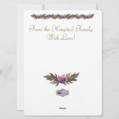 Winter bij Thistlebrook Stables Schrift Vakantie Feestdagenkaart (Achterkant)