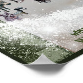 Winter bij Walking Horse Ranch Poster (Hoek)