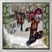 Winter bij Walking Horse Ranch Poster (Voorkant)