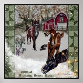 Winter bij Walking Horse Ranch Poster (Voorkant)