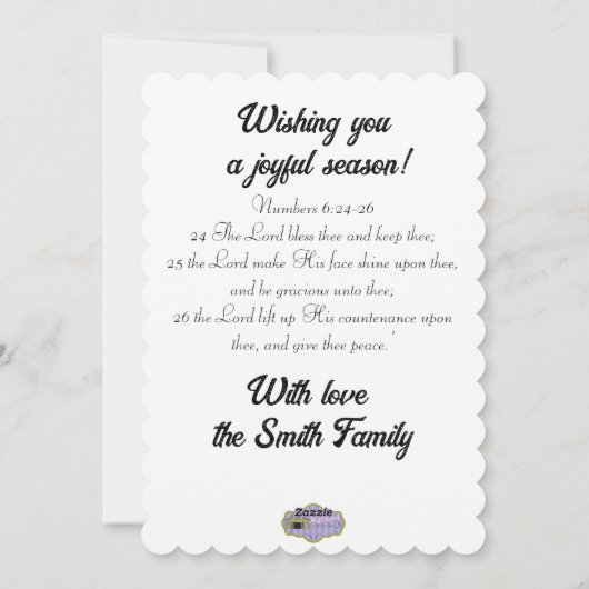 Winter bij West Hills Boerderij 2 zwarte paarden Feestdagenkaart (Achterkant)