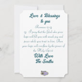 WINTER BIJ WEST HILLS RANCH FEESTDAGENKAART (Achterkant)