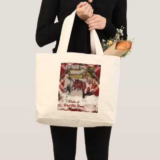 WINTER BIJ WEST HILLS RANCH GROTE TOTE BAG