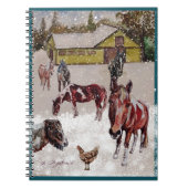 WINTER BIJ WEST HILLS RANCH NOTITIEBOEK (Voorkant)