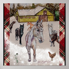 WINTER BIJ WEST HILLS RANCH POSTER