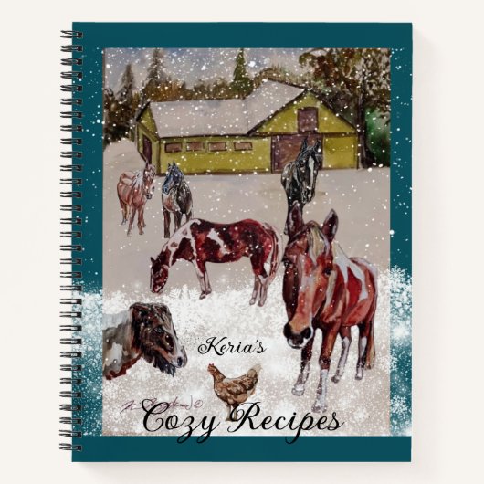 WINTER BIJ WEST HILLS RANCH RECEPTEN NOTITIEBOEK (Voorkant)