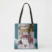 WINTER BIJ WEST HILLS RANCH TOTE BAG (Voorkant)