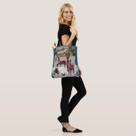 WINTER BIJ WEST HILLS RANCH TOTE BAG