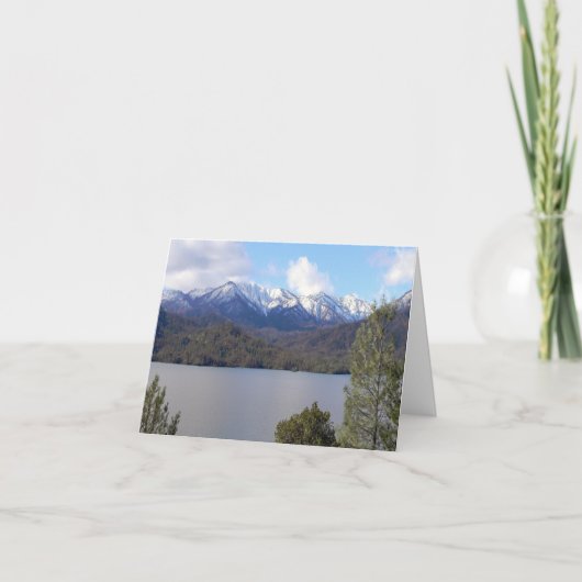 Winter bij Whiskeytown Lake/ Kerst ..... Kaart (Voorkant)