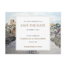 Winter bij Windsor Castle Wedding Save The Date