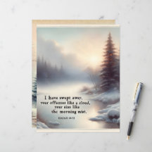 Winter Bijbel Verzen Papier Craft Cardstock