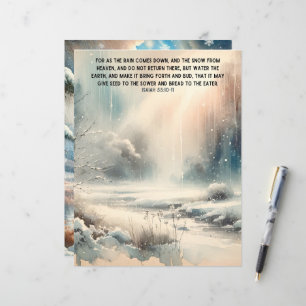 Winter Bijbel Verzen Papier Craft Cardstock