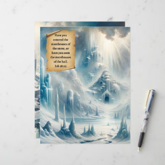 Winter Bijbel Verzen Papier Craft Cardstock