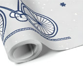 Winter Bike Mountain Wrapper Cadeaupapier (Rol Hoek)