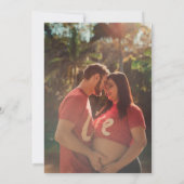 Winter Binnenkort ouders zwangerschap aankondiging (Achterkant)