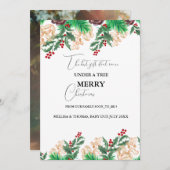 Winter Binnenkort ouders zwangerschap aankondiging (Voorkant / Achterkant)