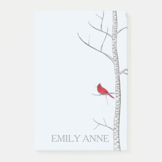 Winter Birch Post Post-it® Notes (Voorkant)