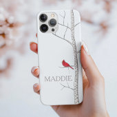 Winter Birch Tree Cell Phone Case