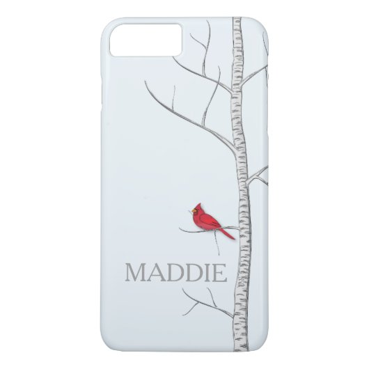Winter Birch Tree Cell Phone Case (Achterkant)