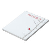 Winter Birch Tree Note Pad Notitieblok (Linkerzijde)