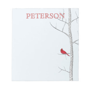 Winter Birch Tree Note Pad Notitieblok