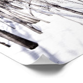 Winter Birch, Tree Snow Forest Branches Nature Poster (Hoek)