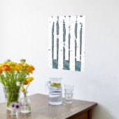 Winter Birch Trees Folie Prints (Laag (Keuken))