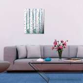 Winter Birch Trees Folie Prints