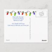 Winter Birches Solstice/Yule Briefkaart (Achterkant)