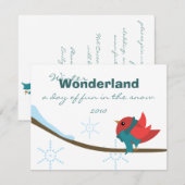 Winter Bird Kaart (Voorkant / Achterkant)