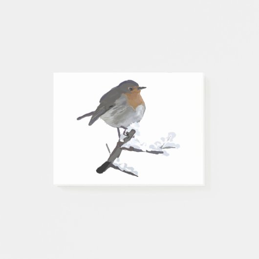 Winter Bird Post-it® Notes (Voorkant)