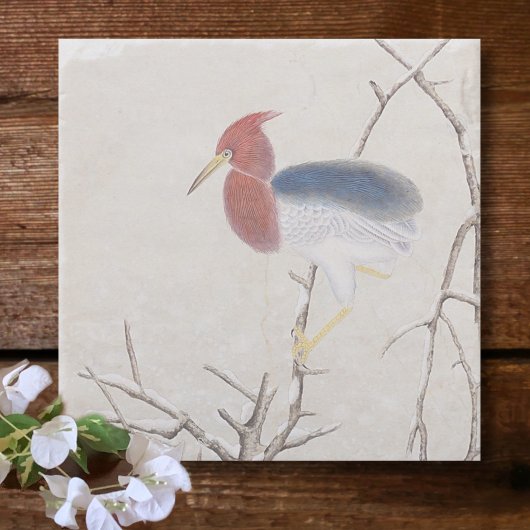 Winter Bird Stenen Onderzetter